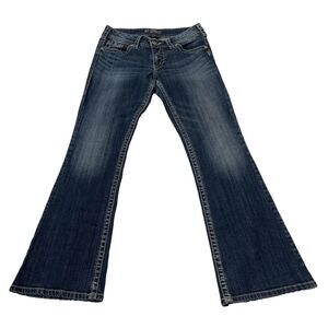 Silver Suki‎ Mid Rise Boot Cut Denim Jeans Curvy Fit Women's 28/30